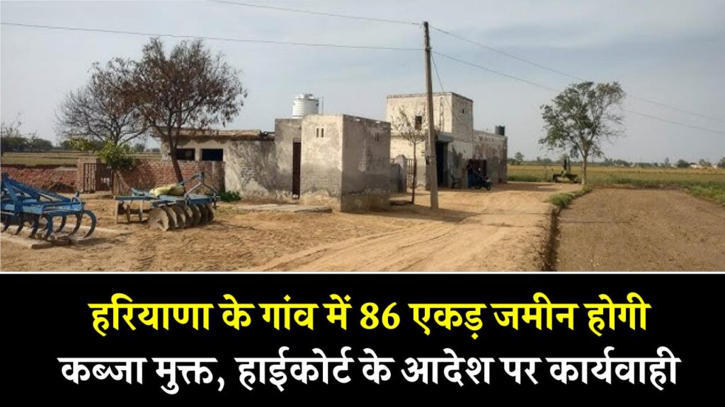 हरियाणा के गांव में 86 एकड़ जमीन होगी कब्जा मुक्त, हाईकोर्ट के आदेश पर कार्यवाही शुरू