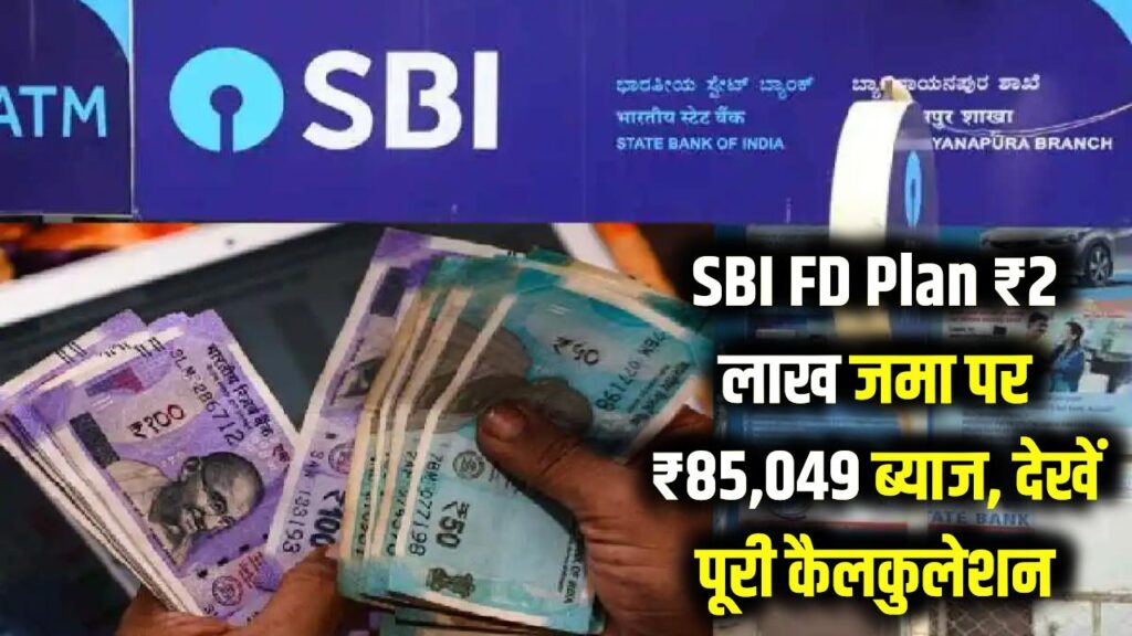 SBI FD Plan: ₹2 लाख जमा करने पर मिलेंगे ₹85,049 सिर्फ ब्याज! एसबीआई की इस स्कीम ने मचाया तहलका, जानें पूरी कैलकुलेशन
